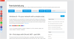 Desktop Screenshot of free-tutorials.org
