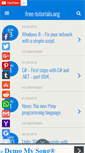Mobile Screenshot of free-tutorials.org